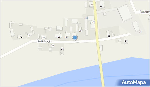 Świerkocin, Świerkocin, 43b, mapa Świerkocin