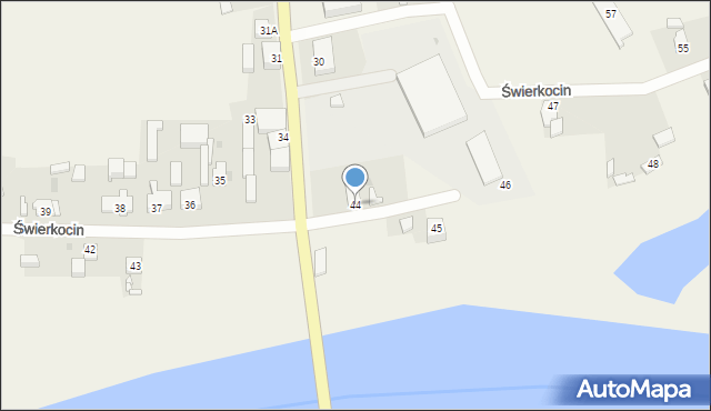 Świerkocin, Świerkocin, 44, mapa Świerkocin
