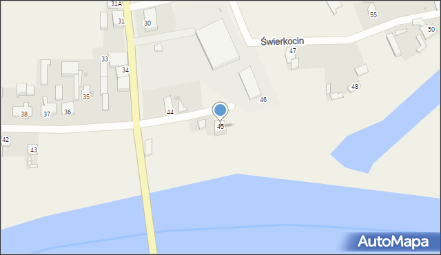 Świerkocin, Świerkocin, 45, mapa Świerkocin