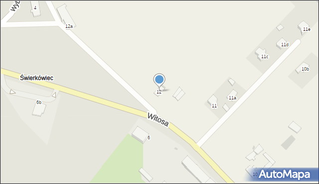 Świerkówiec, Świerkówiec, 12, mapa Świerkówiec