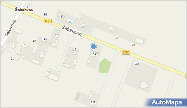 Świerkowo, Świerkowo, 15A, mapa Świerkowo