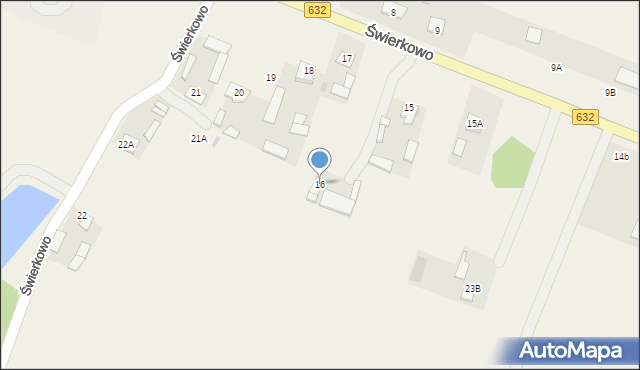 Świerkowo, Świerkowo, 16, mapa Świerkowo
