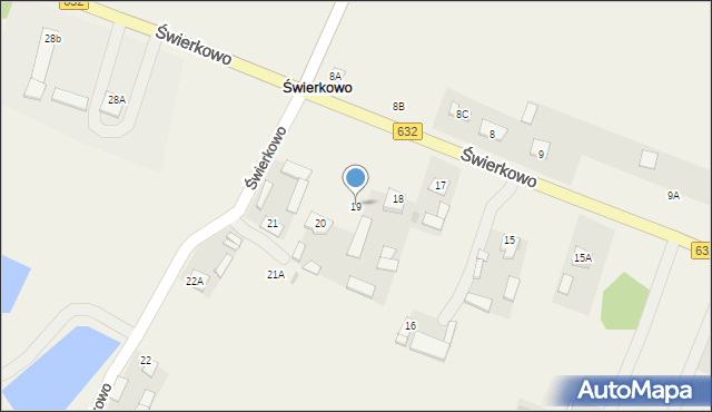 Świerkowo, Świerkowo, 19, mapa Świerkowo
