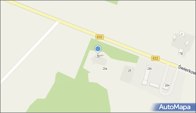 Świerkowo, Świerkowo, 29, mapa Świerkowo