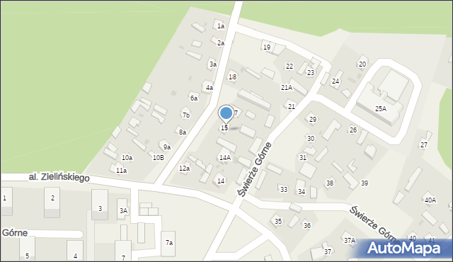 Świerże Górne, Świerże Górne, 16, mapa Świerże Górne