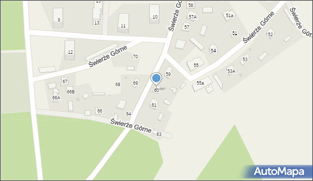 Świerże Górne, Świerże Górne, 60, mapa Świerże Górne