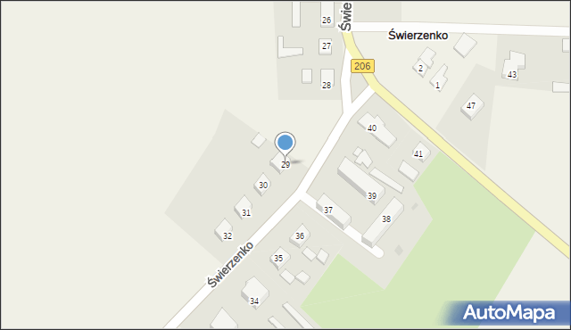 Świerzenko, Świerzenko, 29, mapa Świerzenko