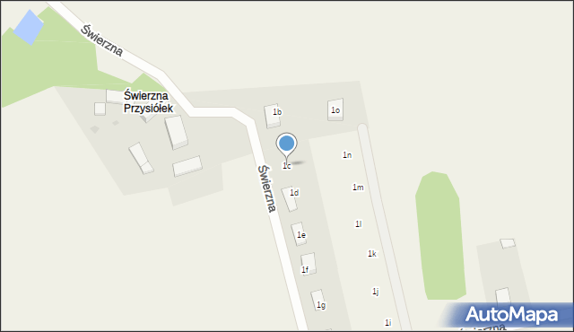 Świerzna, Świerzna, 1c, mapa Świerzna