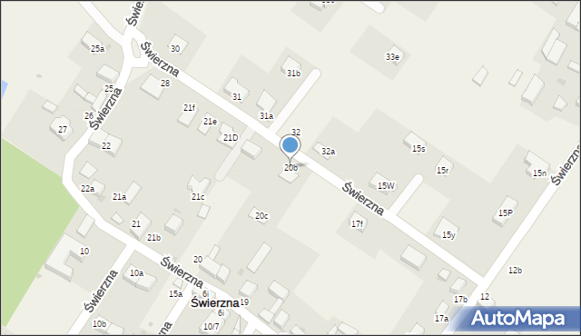 Świerzna, Świerzna, 20b, mapa Świerzna