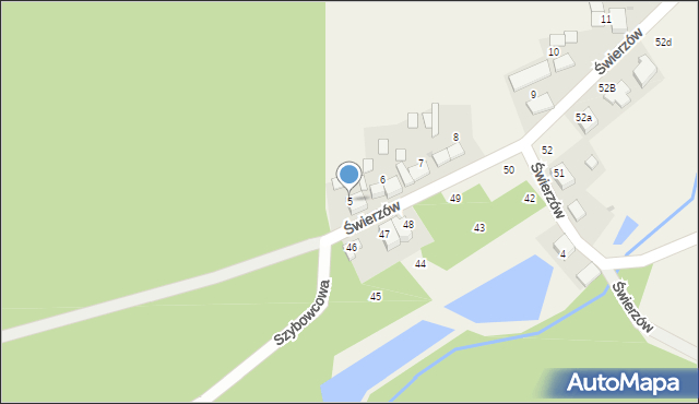 Świerzów, Świerzów, 5, mapa Świerzów