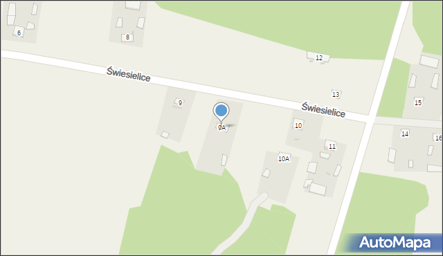 Świesielice, Świesielice, 9A, mapa Świesielice