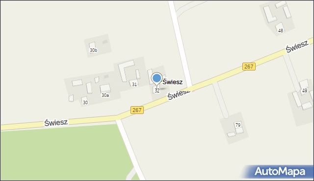 Świesz, Świesz, 32, mapa Świesz