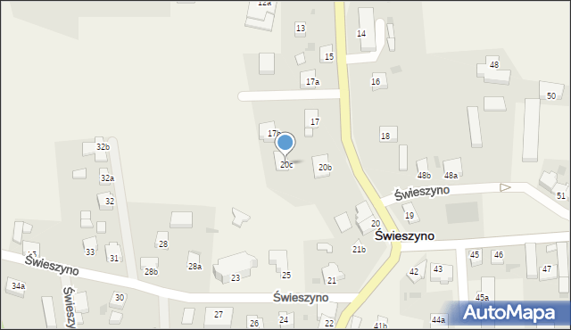 Świeszyno, Świeszyno, 20c, mapa Świeszyno