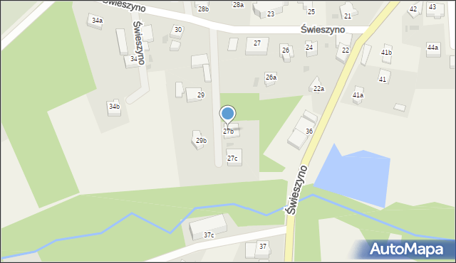 Świeszyno, Świeszyno, 27b, mapa Świeszyno