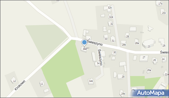 Świeszyno, Świeszyno, 34a, mapa Świeszyno