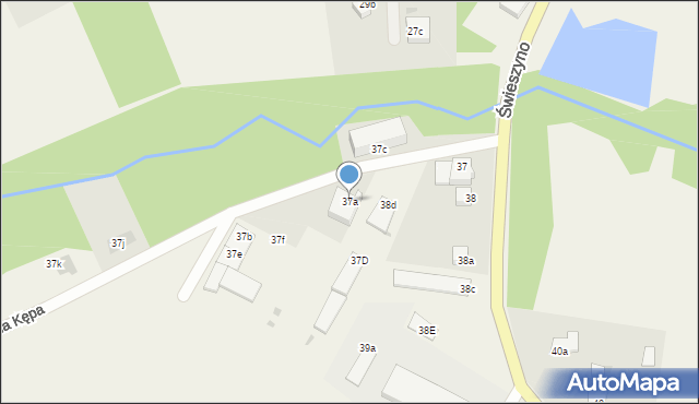 Świeszyno, Świeszyno, 37a, mapa Świeszyno