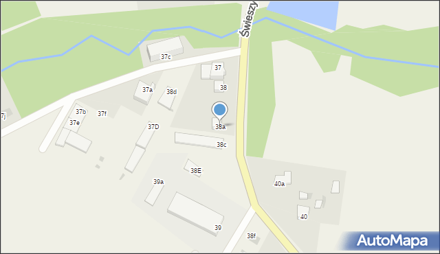 Świeszyno, Świeszyno, 38a, mapa Świeszyno