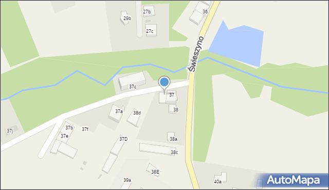 Świeszyno, Świeszyno, 38b, mapa Świeszyno
