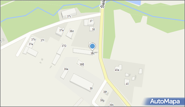 Świeszyno, Świeszyno, 38c, mapa Świeszyno