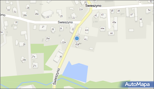 Świeszyno, Świeszyno, 41a, mapa Świeszyno