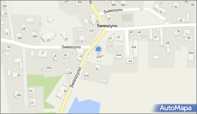 Świeszyno, Świeszyno, 41b, mapa Świeszyno