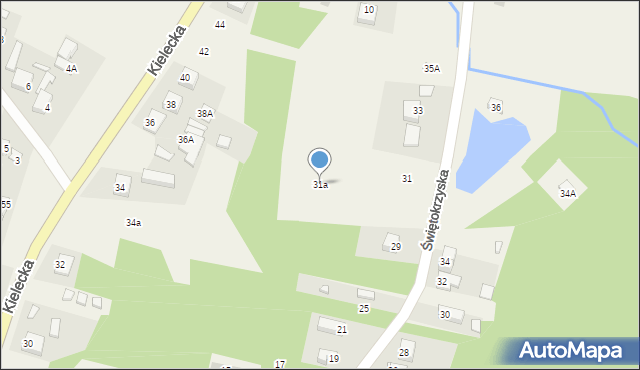 Święta Katarzyna, Świętokrzyska, 31a, mapa Święta Katarzyna