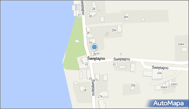 Świętajno, Świętajno, 23, mapa Świętajno