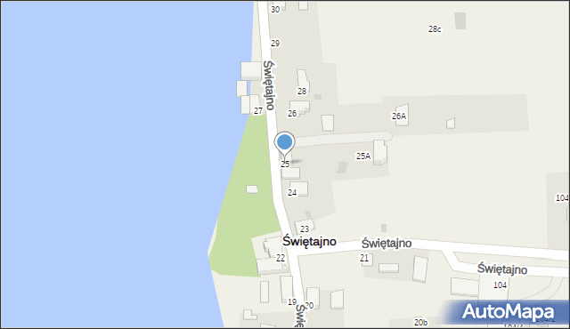 Świętajno, Świętajno, 25, mapa Świętajno