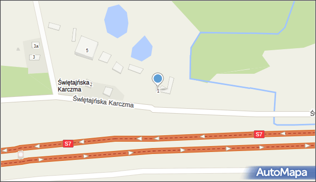 Świętajńska Karczma, Świętajńska Karczma, 1, mapa Świętajńska Karczma