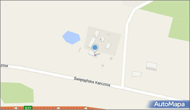 Świętajny, Świętajny, 1a, mapa Świętajny