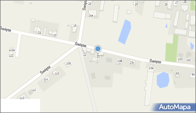 Święte, Święte, 23, mapa Święte