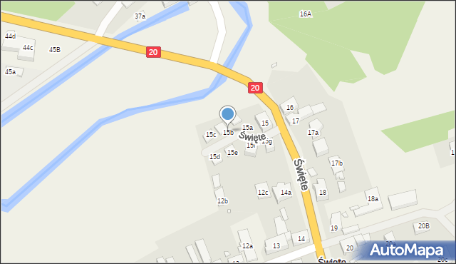 Święte, Święte, 15b, mapa Święte