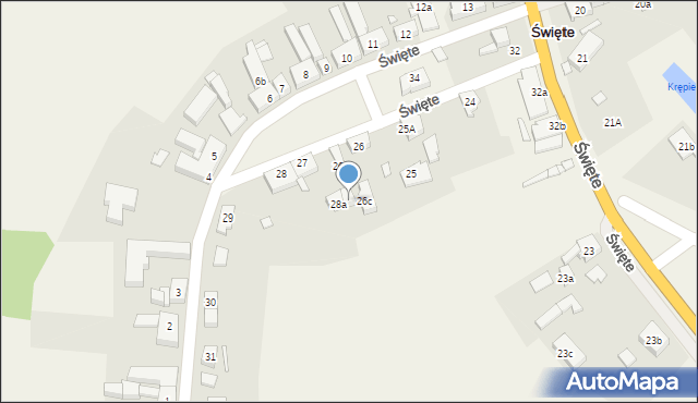 Święte, Święte, 27a, mapa Święte