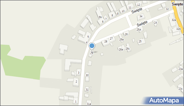 Święte, Święte, 29, mapa Święte