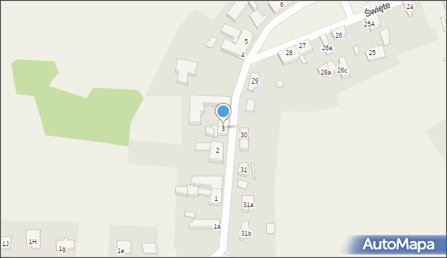 Święte, Święte, 3, mapa Święte