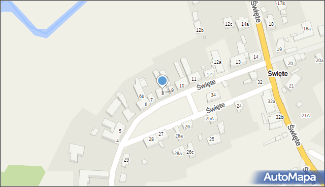 Święte, Święte, 8, mapa Święte