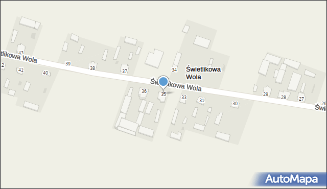 Świetlikowa Wola, Świetlikowa Wola, 35, mapa Świetlikowa Wola