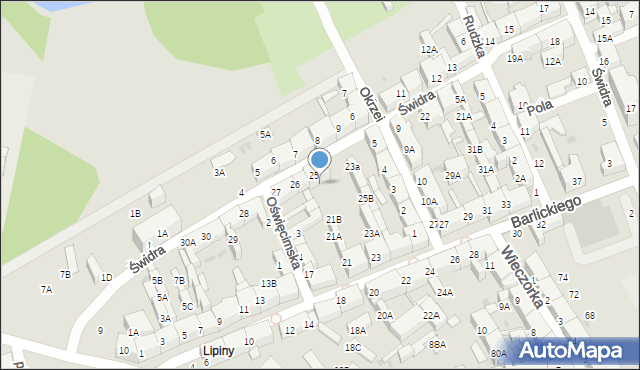 Świętochłowice, Świdra Augustyna, 25A, mapa Świętochłowice