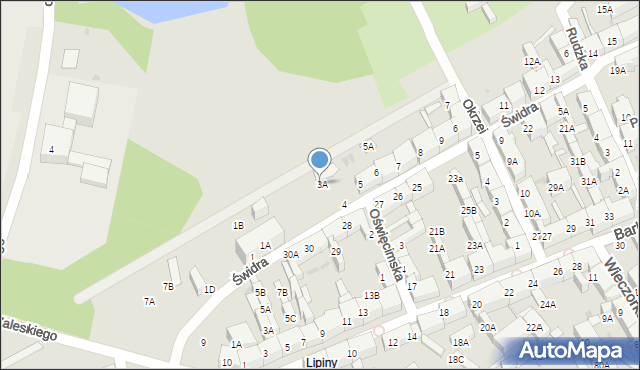 Świętochłowice, Świdra Augustyna, 3A, mapa Świętochłowice