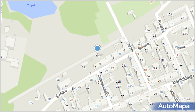 Świętochłowice, Świdra Augustyna, 5A, mapa Świętochłowice