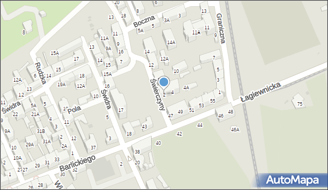 Świętochłowice, Świerczyny Bernarda, 2, mapa Świętochłowice