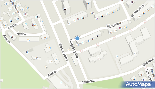 Świętochłowice, Świętokrzyska, 12, mapa Świętochłowice
