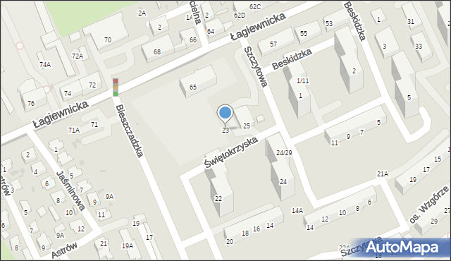 Świętochłowice, Świętokrzyska, 23, mapa Świętochłowice