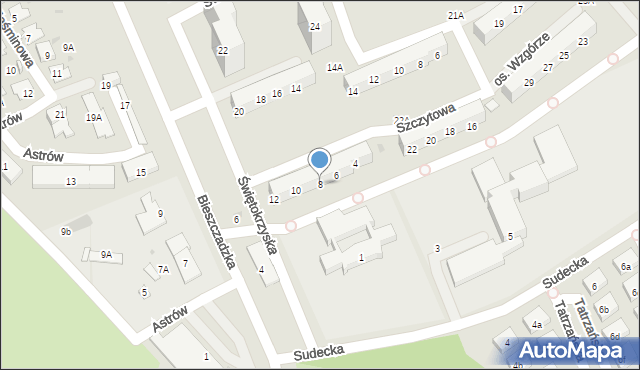 Świętochłowice, Świętokrzyska, 8, mapa Świętochłowice