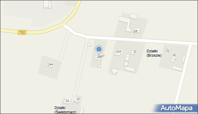 Świętomarz, Świętomarz, 23A, mapa Świętomarz