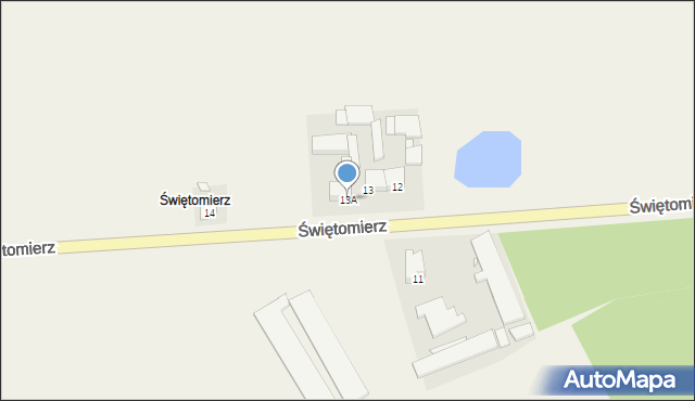 Świętomierz, Świętomierz, 13A, mapa Świętomierz