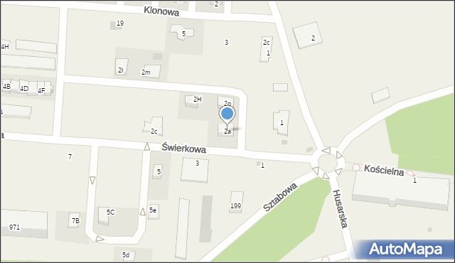 Świętoszów, Świerkowa, 2a, mapa Świętoszów