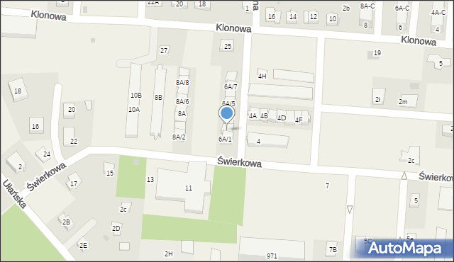 Świętoszów, Świerkowa, 6A/2, mapa Świętoszów