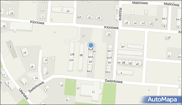 Świętoszów, Świerkowa, 8A/7, mapa Świętoszów