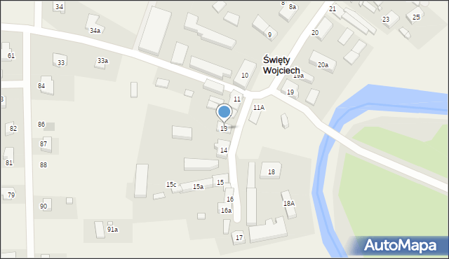 Święty Wojciech, Święty Wojciech, 13, mapa Święty Wojciech